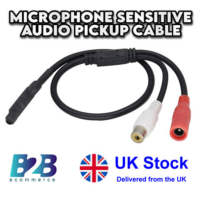 Mikrofon empfindliches Audio-Pickup-Kabel für CCTV Sicherheit Monitor DVR Kamera