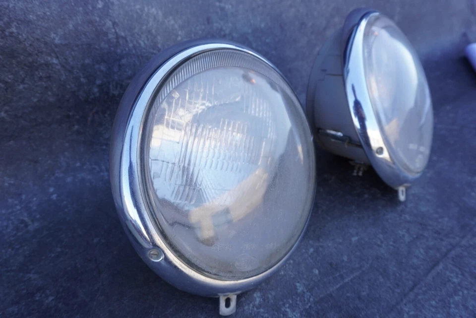 大众甲壳虫车头灯总成 1959 - 1966 年大众玻璃和桶 — 第 2/4 张图片