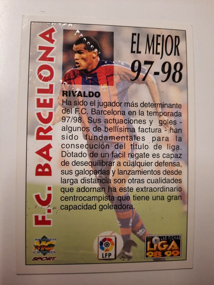 Rivaldo Barcelona 1998 1999 El Mejor Fichas De La Liga