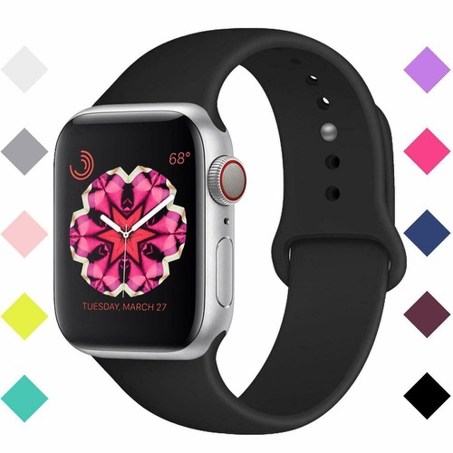 Correa deportiva de silicona para Apple Watch Ultra Strap Series SE 3/4/5/6/7/8 - Imagen 12 de 26