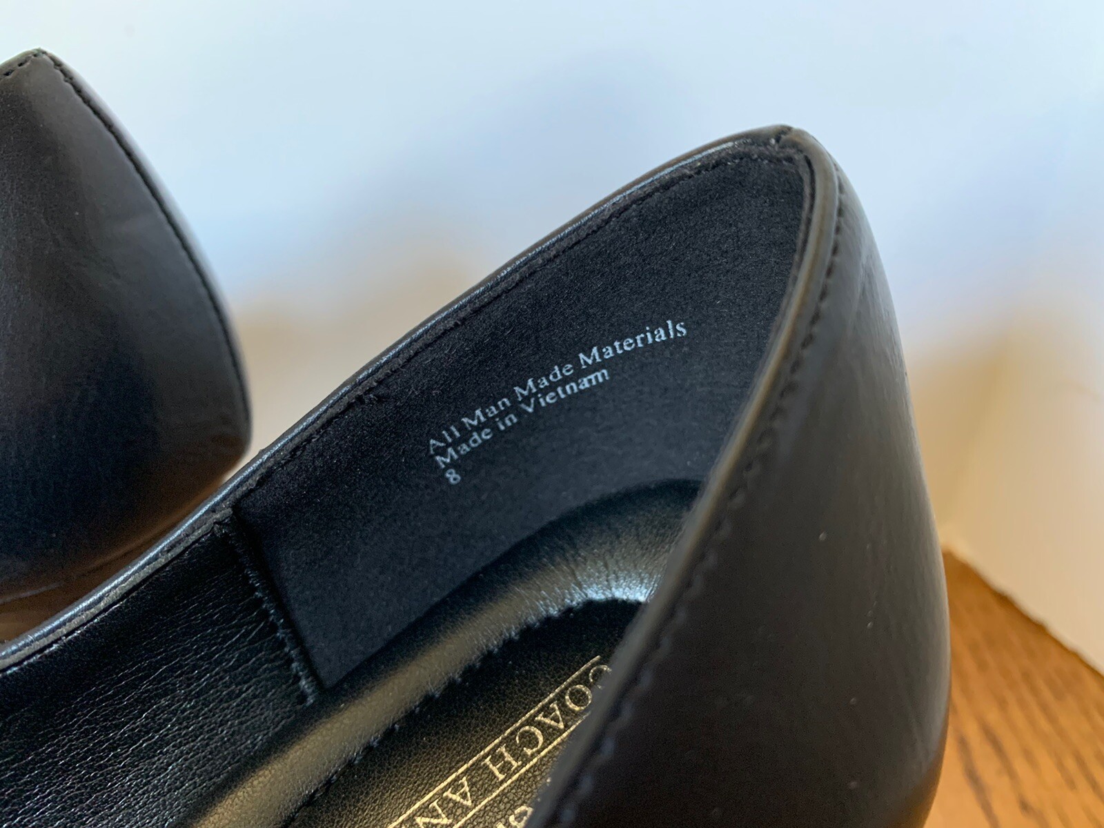 Coach and Four Woman's Black Leather Dress Shoes Size… Gem