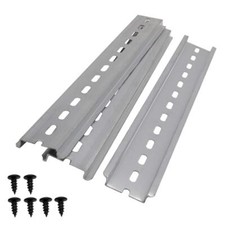 3pcs DIN Rail Slotted Aluminum RoHS 8" Inches Long 35mm Wide 7.5mm High MXU-D...