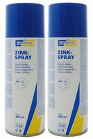2X cartechnic Zinkspray 400Ml, Zink Rostschutz, Gegen Rost, Korrosionsschutz
