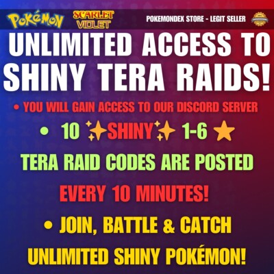 Pokémon Scarlet and Violet   UNLIMITED SHINY TERA RAIDS   RAID GENERATOR!