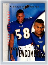 1997 Pinnacle Inside Peter Boulware RC #137 Top Newcomers Rookie Card NFL Ravens. rookie card picture