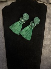 Emerald Green Ladies Large Earrings Accessories