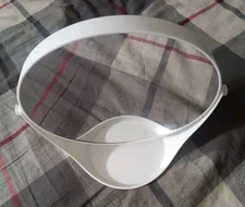 Room Essentials White Plastic Vanity Mirror, One Sided, No Magnification