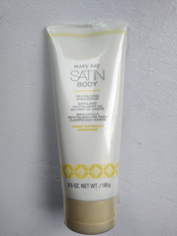 MARY KAY SATIN BODY REVITALIZING SHEA SCRUBWHITE TEA AND CITRUS FULL SIZE 6.5 Oz
