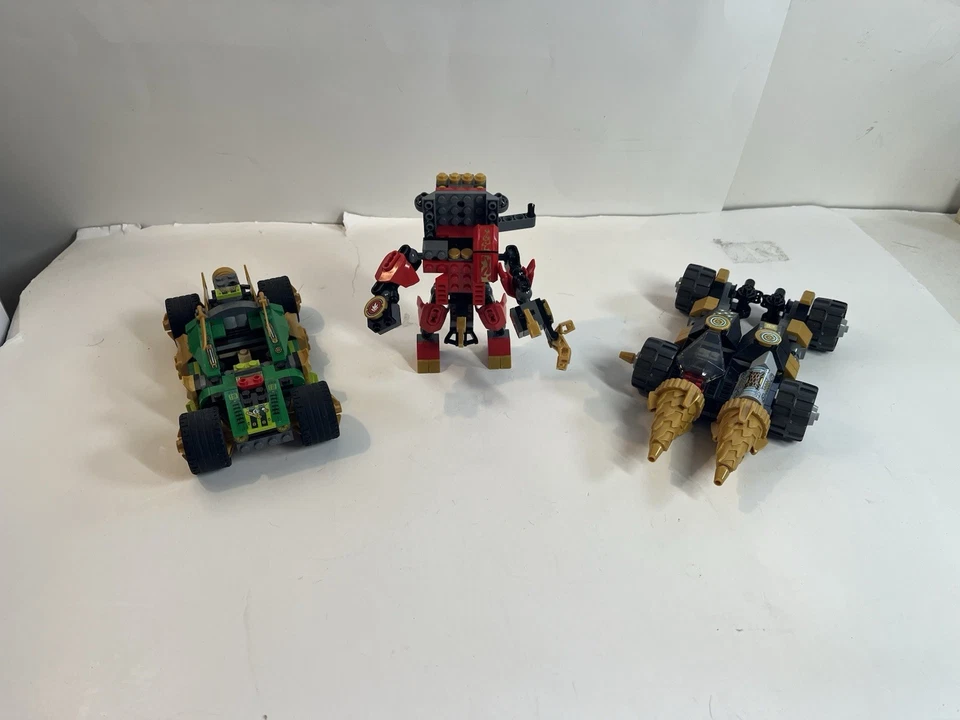 LEGO Ninjago LOTE de 3 coches/vehículos y piezas mecánicas incompletas Foto 2 de 4