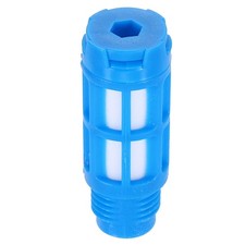 1/4" PT Plastic Exhaust Air Muffler, Pneumatic Muffler Filters, Blue