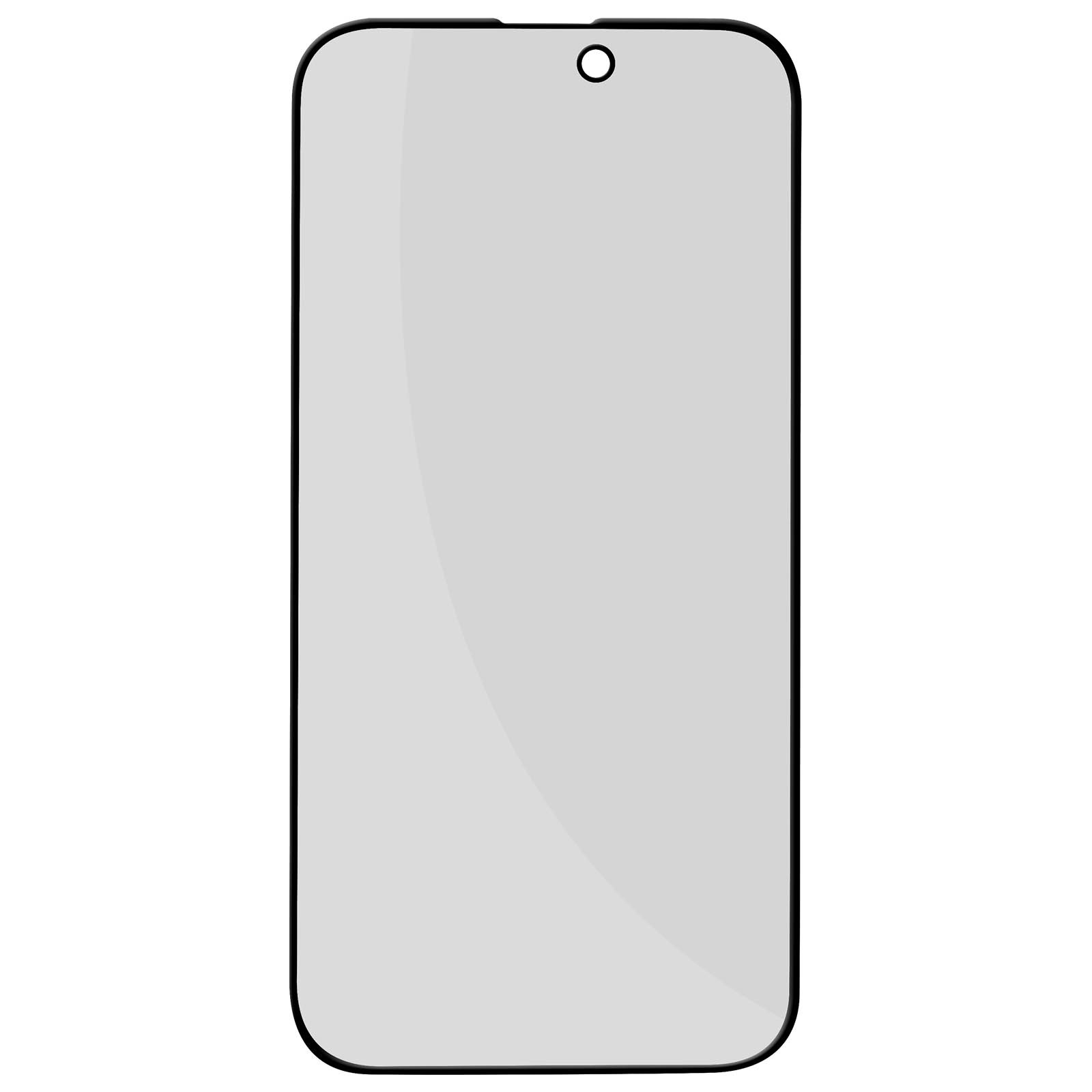 Film verre trempé 9H anti-traces et anti-espion pour écran iPhone 14 Pro Max