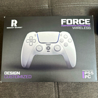 Rocket Games Force Wireless Controller kabellos für PS5 & PC, lila/schwarz