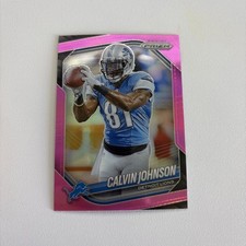 2025 Panini Prizm Football Calvin Johnson PINK PRIZM SP