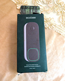ecobee Smart Doorbell Camera Wired Video Doorbell Black Rectangle Button
