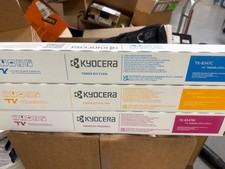 Lot of 3 Genuine Kyocera TK-8347 Color Toner Cartridges C M Y Set New OEM
