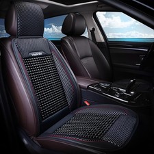 Beaded seat covers for cars - Breathable with Massage, Anti-Sweat, and Back Supp