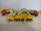 5 Tonka Pressed Steel Trucks Bottom Dump 2 Dump Trucks Blue Cattle Bell Bucket