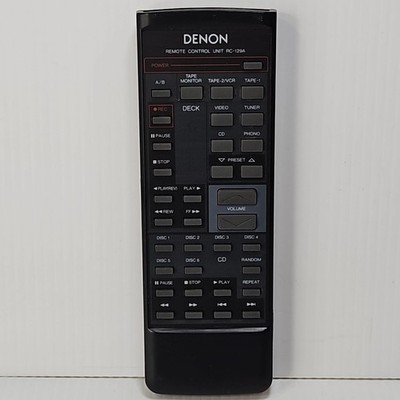 Denon RC-129A Remote Control OEM for DCD-1290 / 1290R Tested