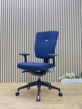 Senator Sprint Ergonomic Office Chair Blue Fabric Adjustable Task Chair Black UK