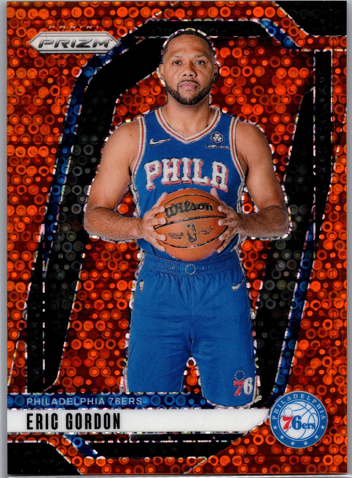 2024-25 Panini Prizm #180 Eric Gordon Prizms Fast Break Orange #/125