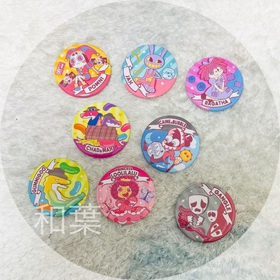 The Amazing Digital Circus Can Badge Set of 8 Unused Series Collectible