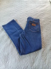 Wrangler Men's Size 36 X 33 936 DEN Slim Fit Zip Up Five Pocket Bootcut Jeans