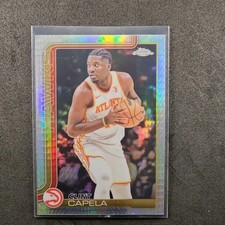 2025-26 Topps Chrome Clint Capela #81 Prism Refractor Hawks Basketball Card