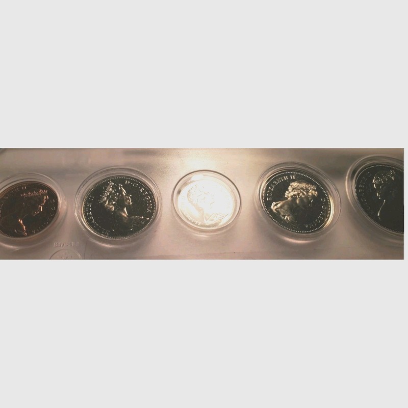 Canada 1974 6-Coin Year Set Uncirculated Coins Proof Like $1,.5$.25$.10$.05$.01$