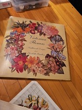 1988 Elizabeth Bradley Needlepoint Kit Victorian Flowers Summer Read 