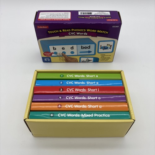 Lakeshore Touch & Read Phonics Word Match CVC Words Phonemic Awareness READ