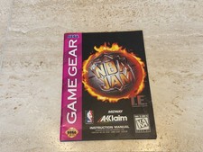 NBA Jam Tournament Edition Game Gear Manual Only No Cart Midway