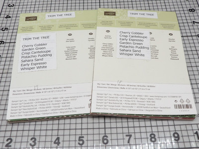 Stampin Up Trim the Tree Designer Series Paper Stack 4.5''x6.5'' 37 Sheets