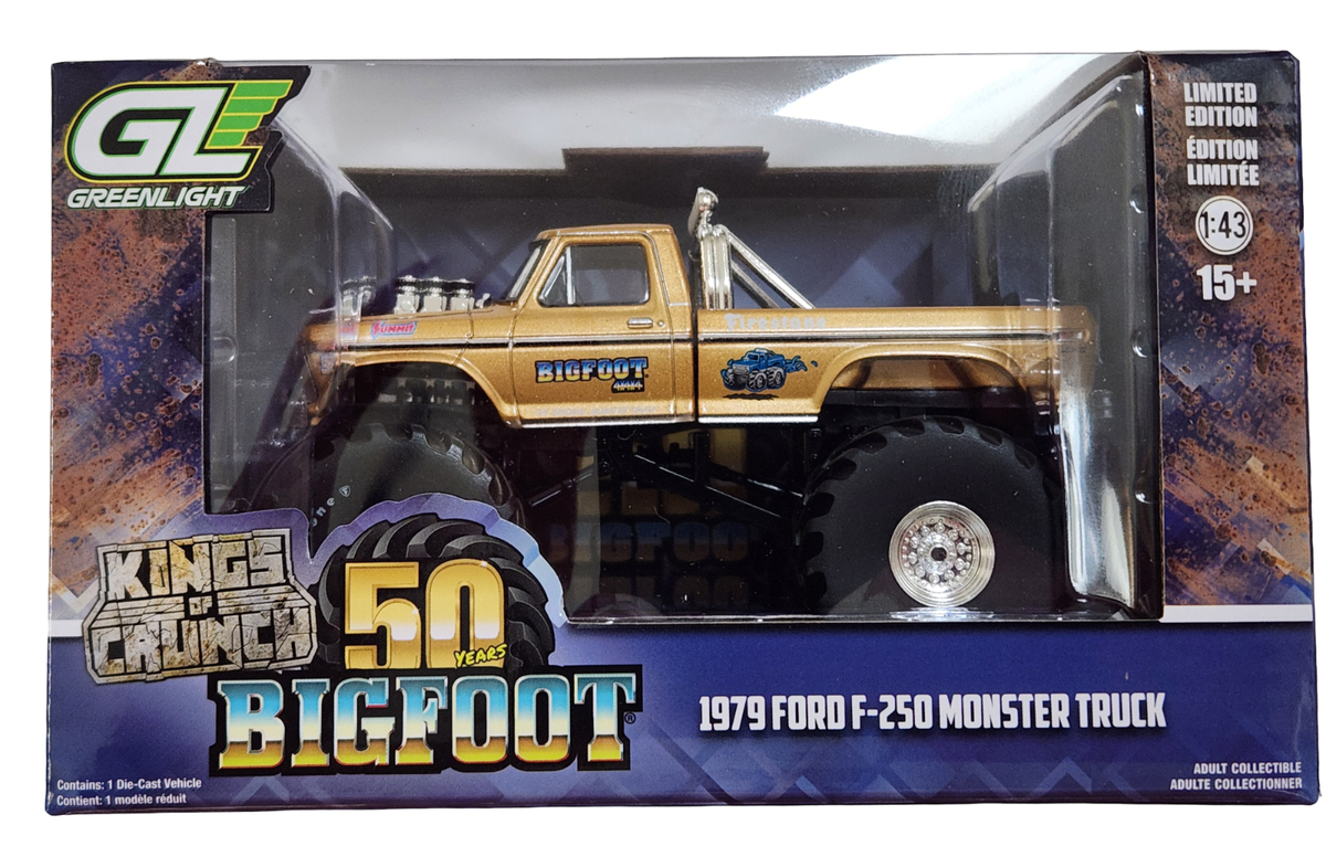 Greenlight 88061 Bigfoot #1 50th Gold 1979 Ford F-250 Monster