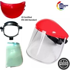 FULL FACE SHIELD CLEAR FLIP UP VISOR EYE PROTECTION MASK SAFETY WORK GUARD NEW