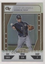 2021 Panini Elite Extra Edition College Tickets Optic Holo Luke Waddell 3d5