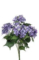 Artplants Kunstblume Hortensie Dorja Auf Steckstab, Lila, 40Cm