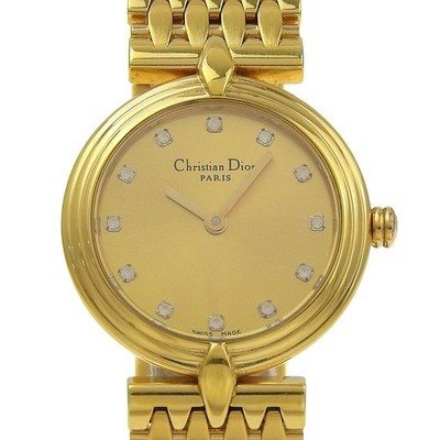 Dior Watches D68-150 gold goldDial Plated Gold Quartz Analog