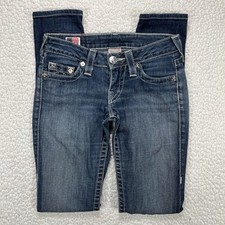 True Religion Stella Jeans Womens 24 Actual 26x31 Blue Skinny Y2K