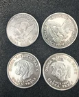 Lot of 4 Fine Silver coins, 1 Oz each  .999 - 4.3 OZ 124 g total Ozona Bank