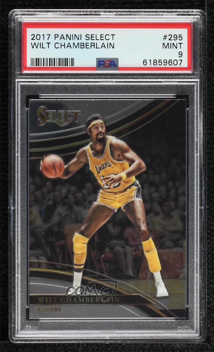 2017-18 Panini Select Courtside Wilt Chamberlain #295 PSA 9 MINT HOF 05ff