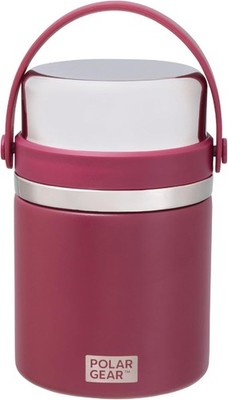 Polar Gear 600ml Warmflasche mit faltbarem Löffel - Weinfarbe