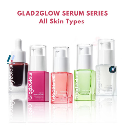 GLAD2GLOW Serum Serie Niacinamid Aufhellung Akne Dunkle Flecken Poren Anti-Aging
