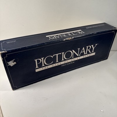 1985 Pictionary 1st Edition Charades Game Complete in Very Good Cond FREE SHIP