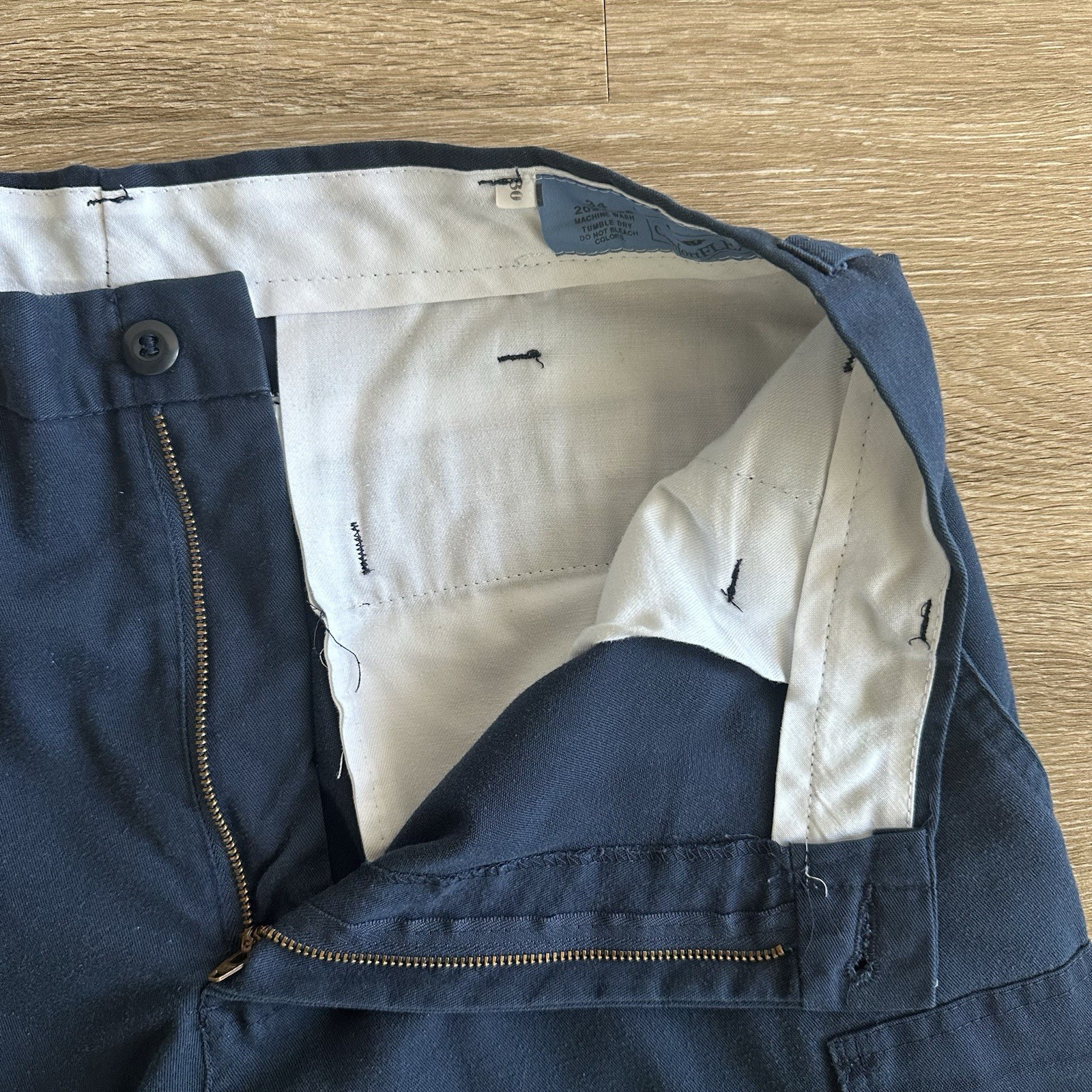 Cintas Work Uniform Straight Leg Cargo  Pants Navy Blue Men’s 34