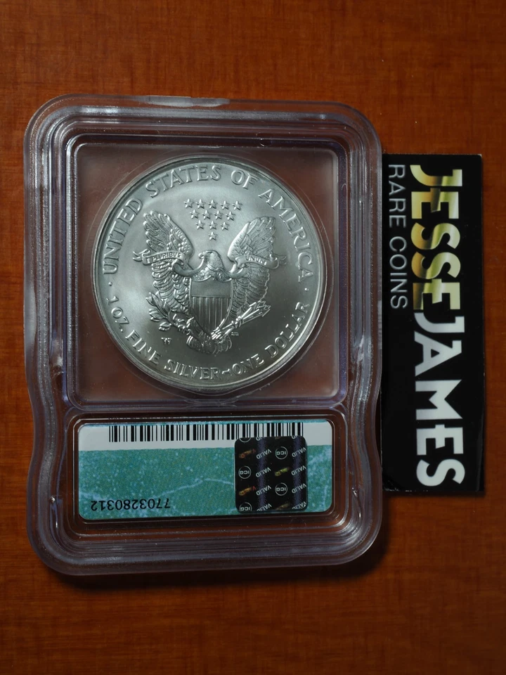 2006 P REVERSE PROOF SILVER EAGLE ICG RP70 PR70 SP70 20TH ANNIVERSARY 3 COIN SET - Image 4 of 4