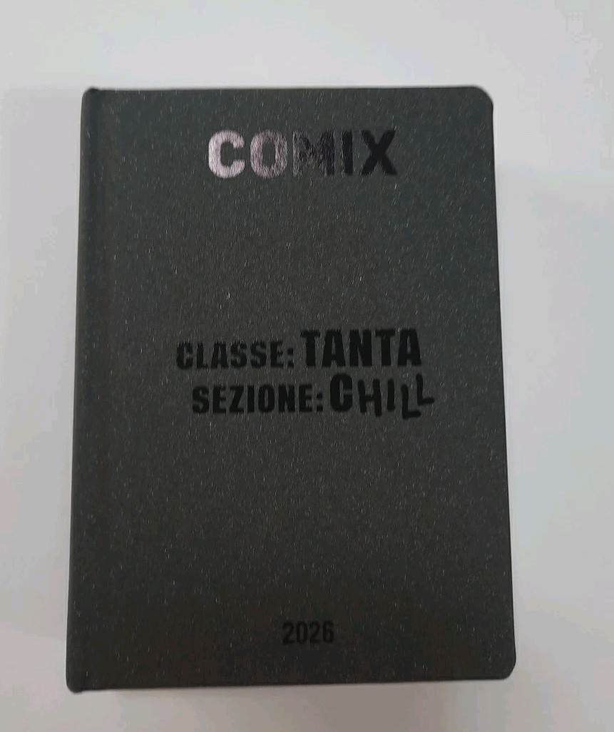 DIARIO AGENDA SCOLASTICO 16 MESI MINI COMIX 2025-2026 NERO