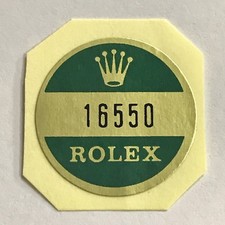 ROLEX 16550 Caseback CASE BACK Sticker Certificate Explorer II Ivory Panna Dial