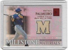 RAFAEL PALMEIRO 2003 Topps Tribute Milestone Materials Relics Red #49 of 50!
