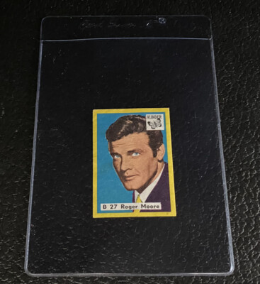 Roger Moore Vlinder Trading Card Singer # B 27 Match Cover 1960s James Bond 007