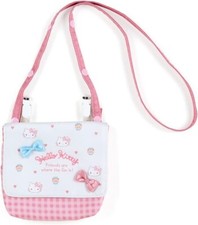 Sanrio Shoulder Pouch 3 Pockets 1 Open Pocket Clip Hello Kitty 938041 Pink